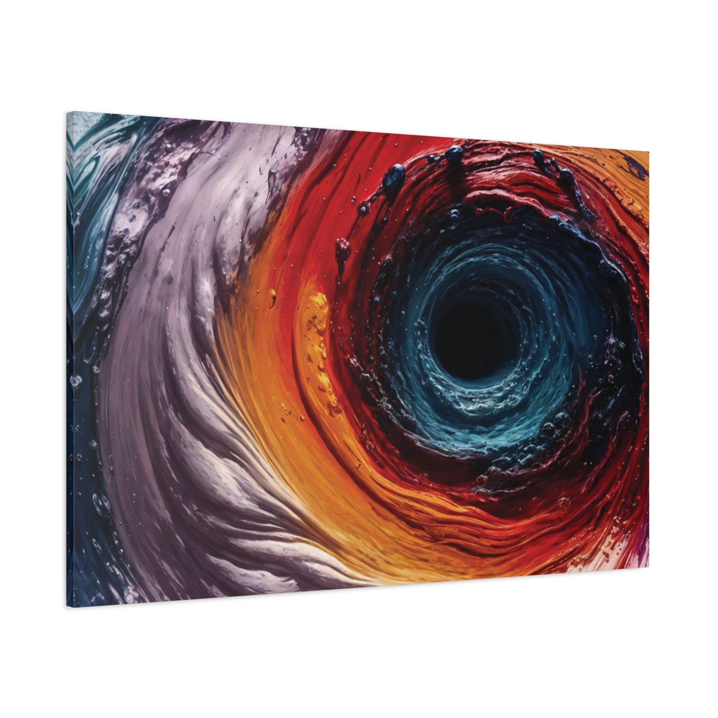 Vibrant Abstract Wall Art Canvas - Swirling Colors