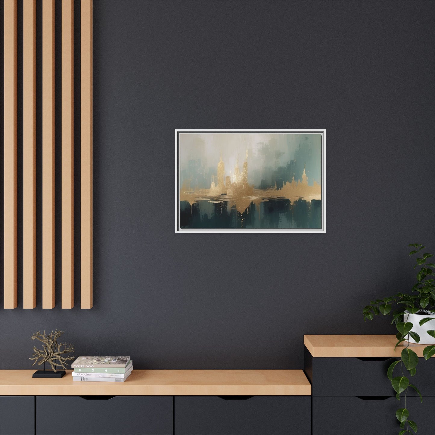 Matte Canvas, Framed (Multi-color)