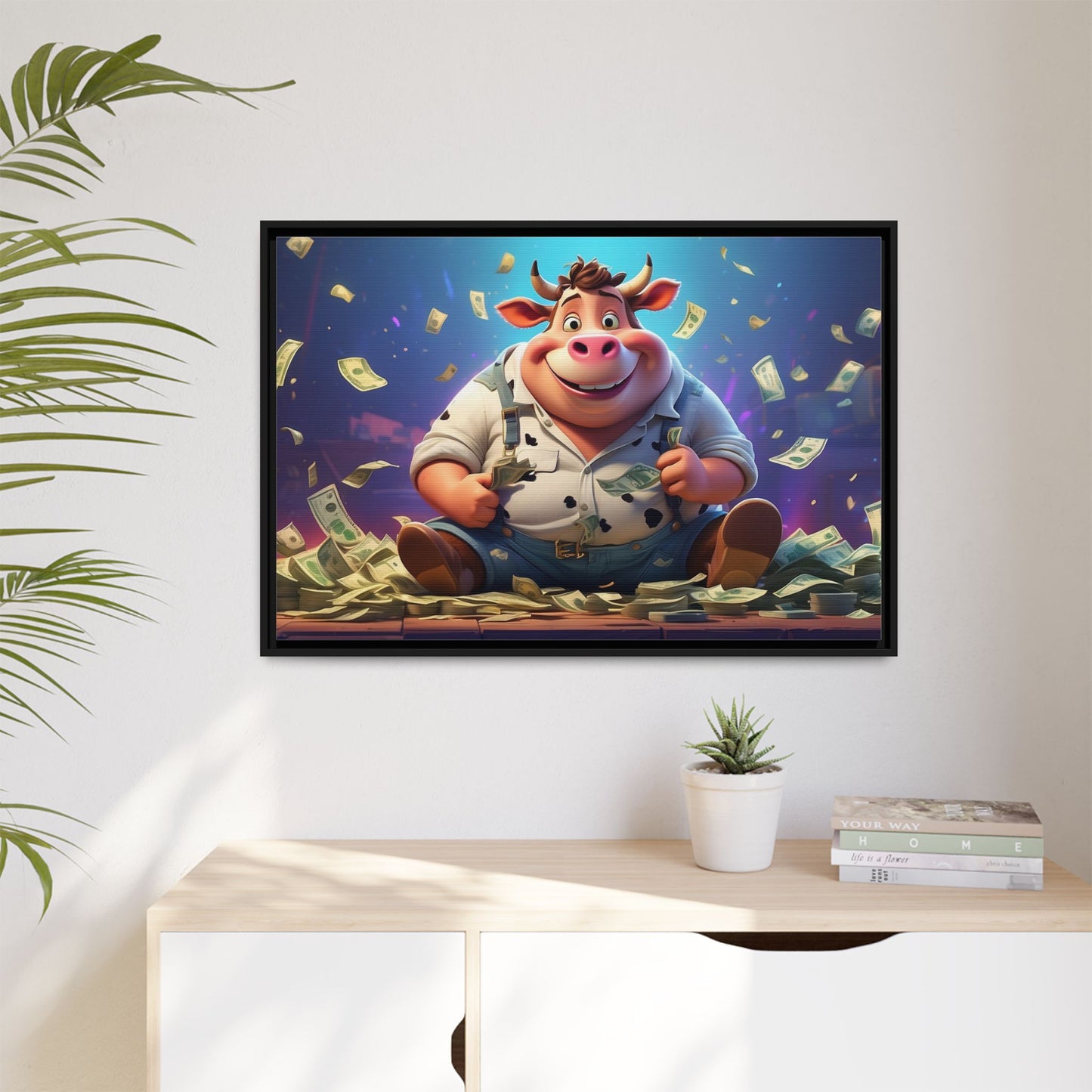 Matte Canvas, Framed (Multi-color)