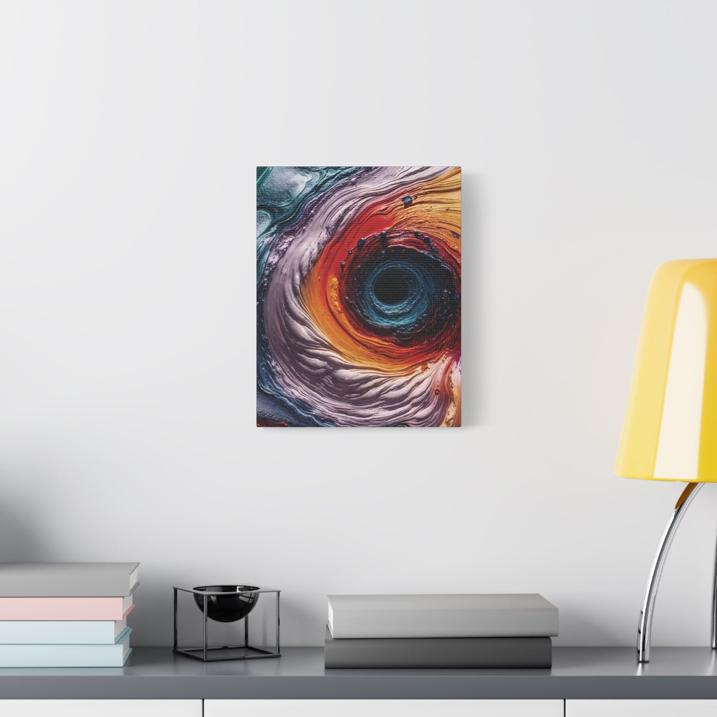 Vibrant Abstract Wall Art Canvas - Swirling Colors