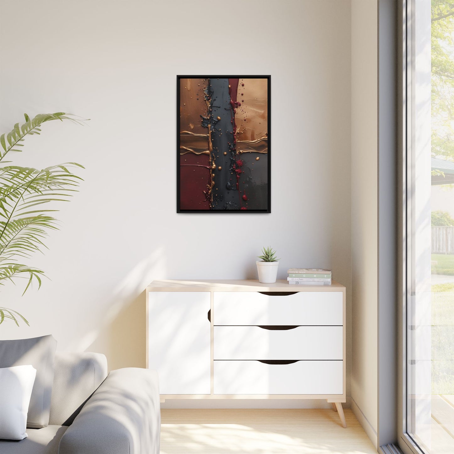 Matte Canvas, Framed (Multi-color)