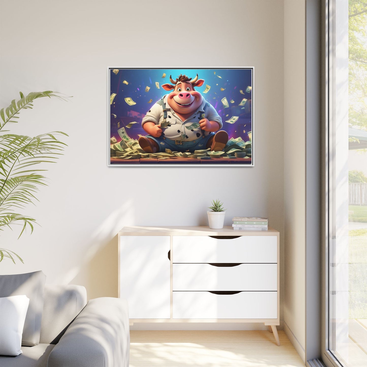 Matte Canvas, Framed (Multi-color)