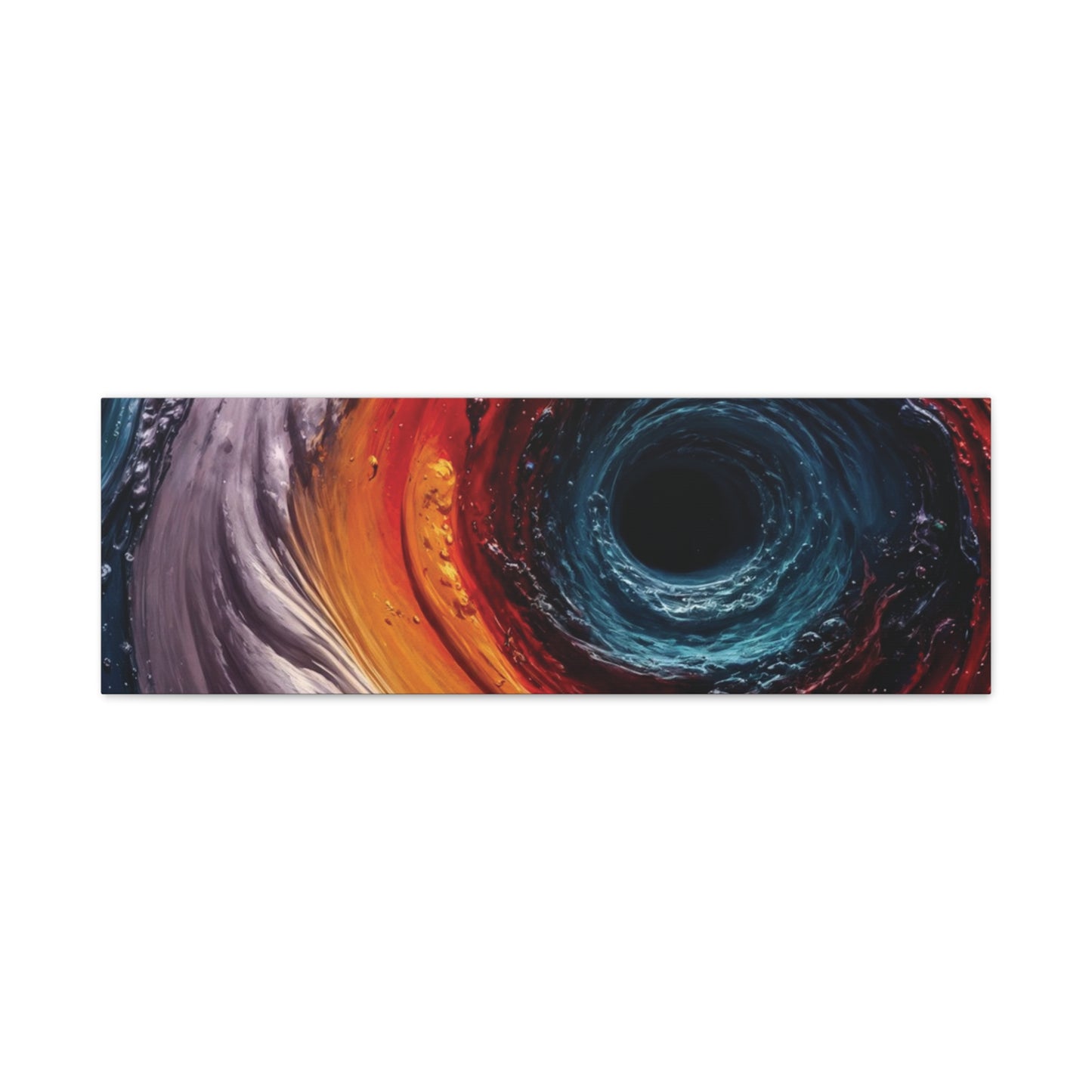 Vibrant Abstract Wall Art Canvas - Swirling Colors
