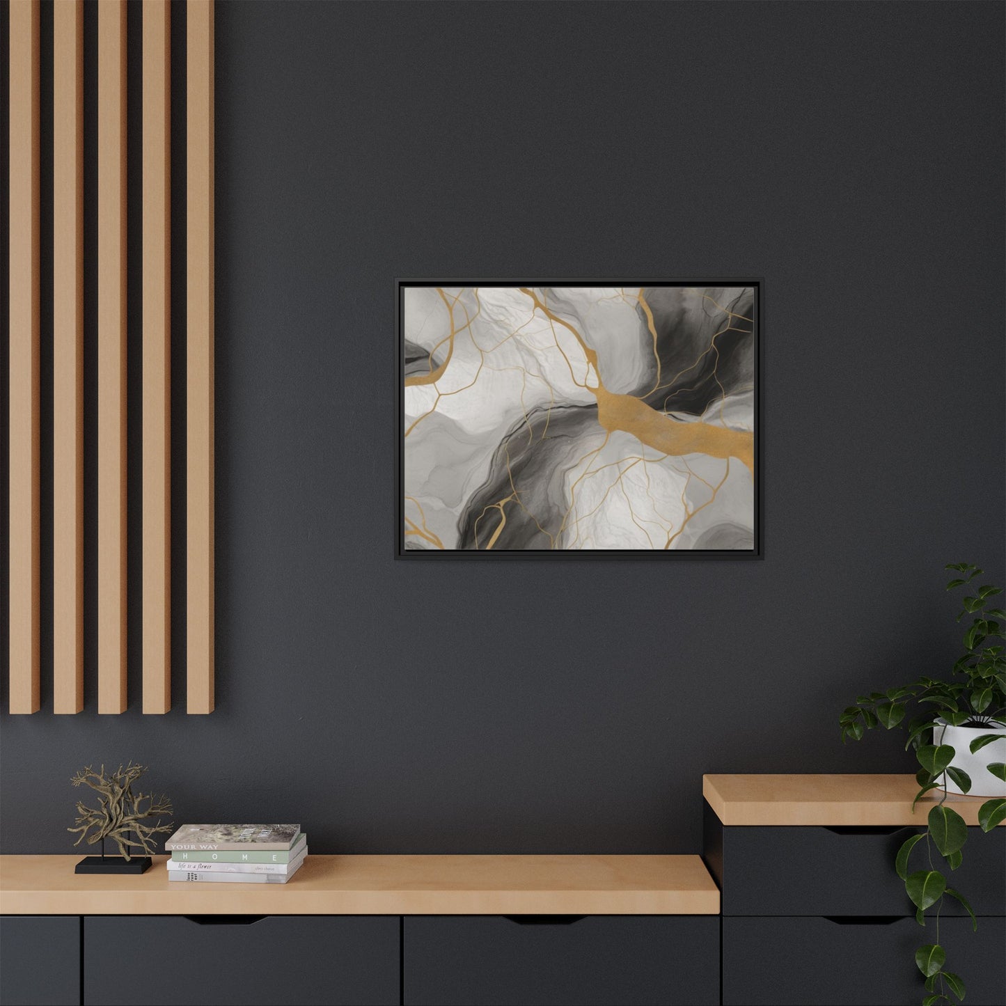 Matte Canvas, Framed (Multi-color)