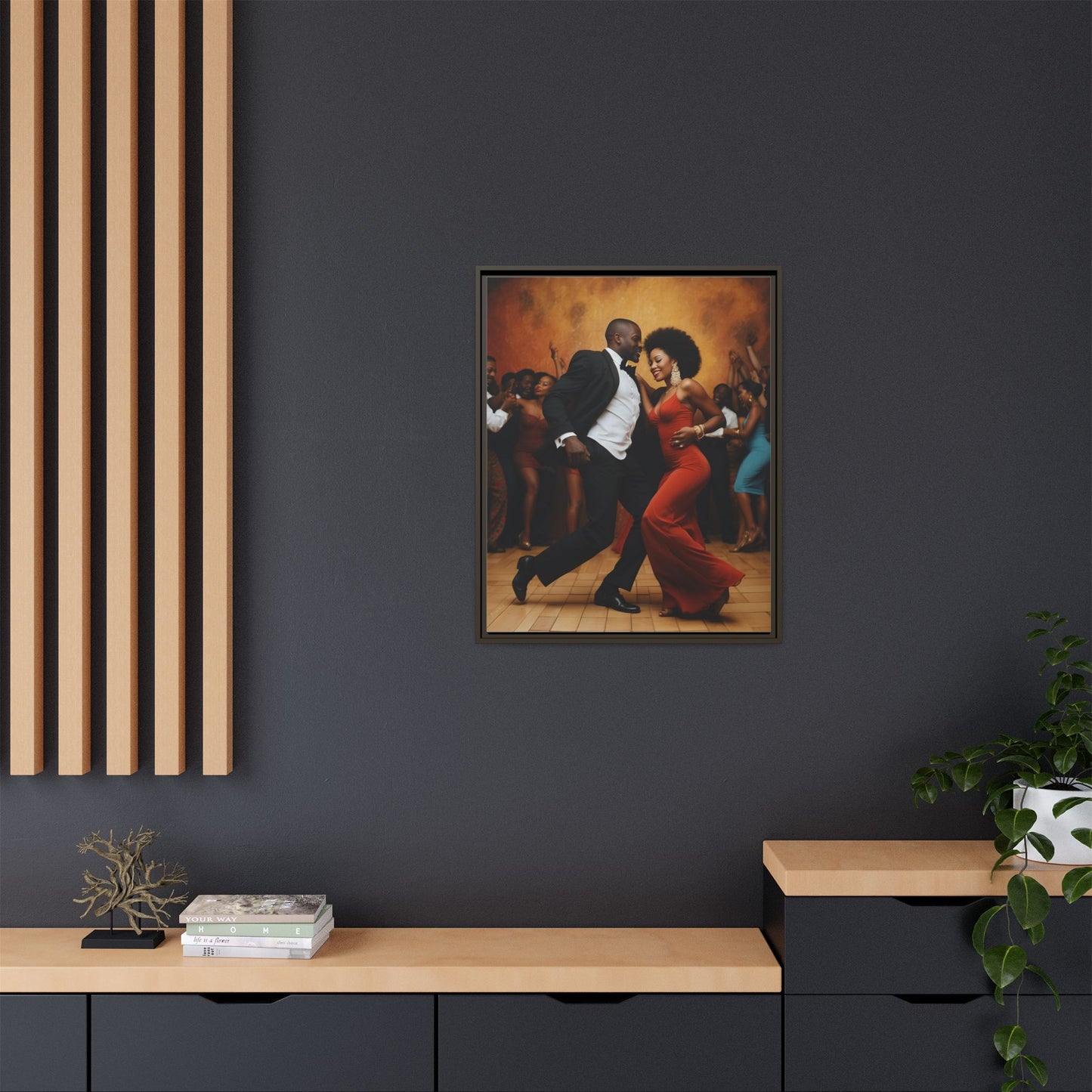 Matte Canvas, Framed (Multi-color)