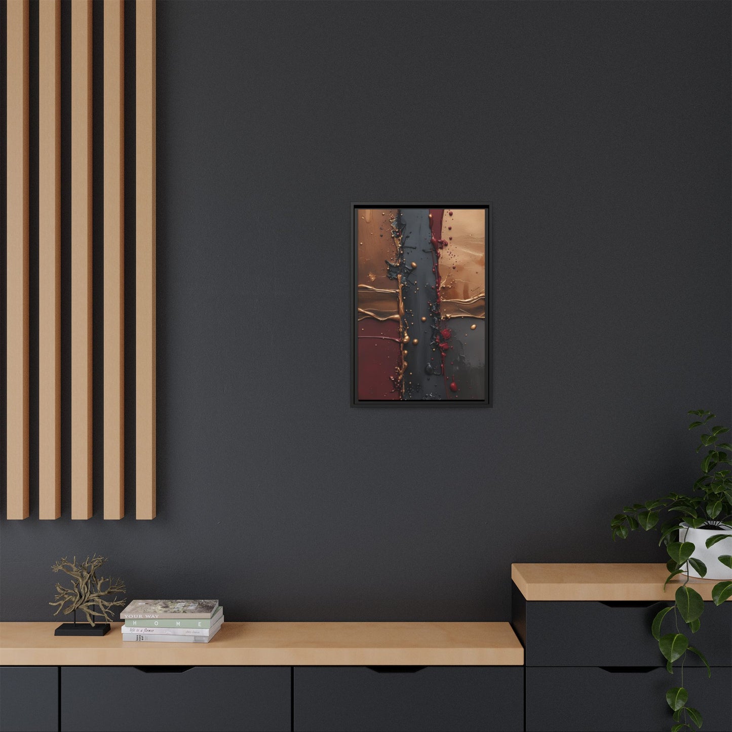 Matte Canvas, Framed (Multi-color)