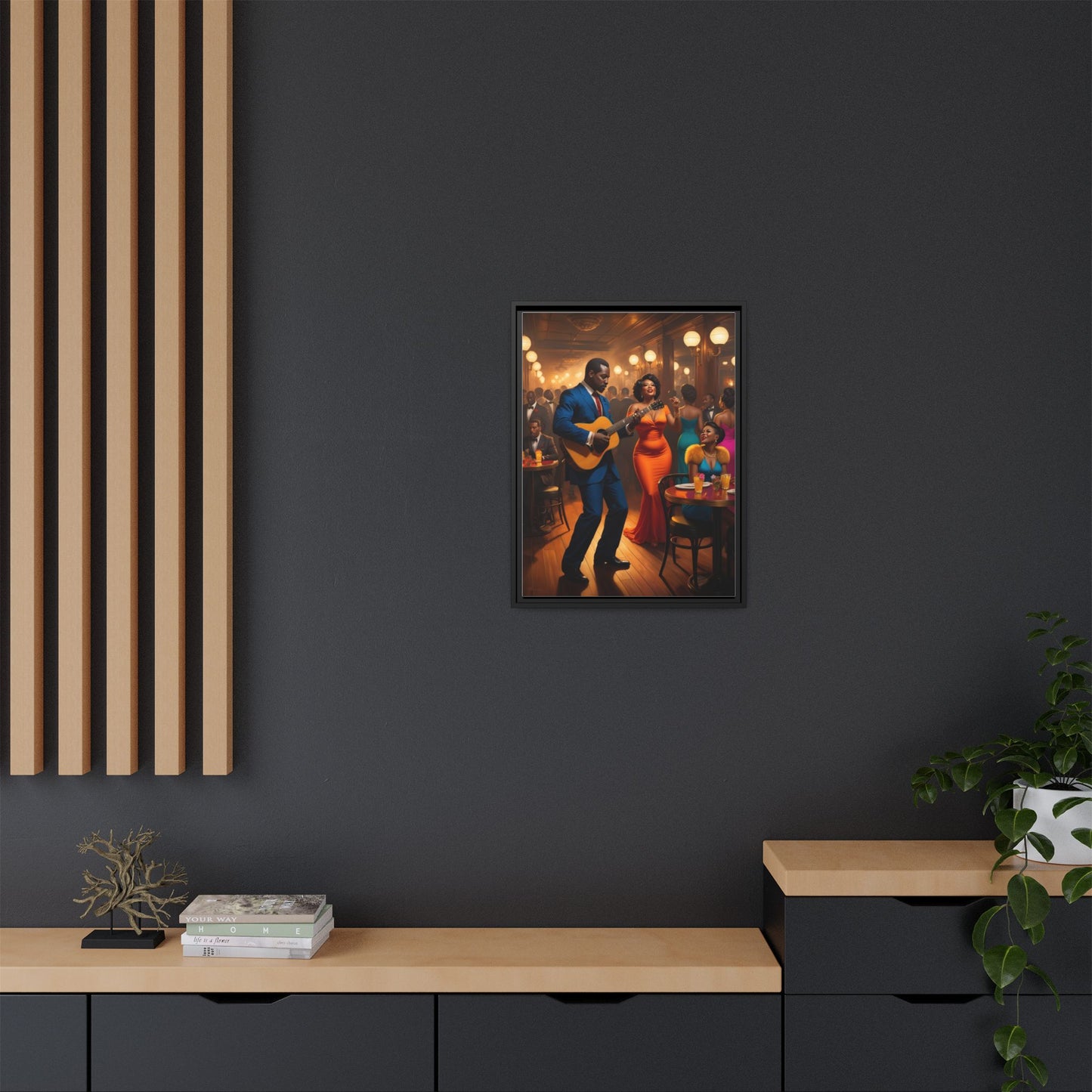 Matte Canvas, Framed (Multi-color)