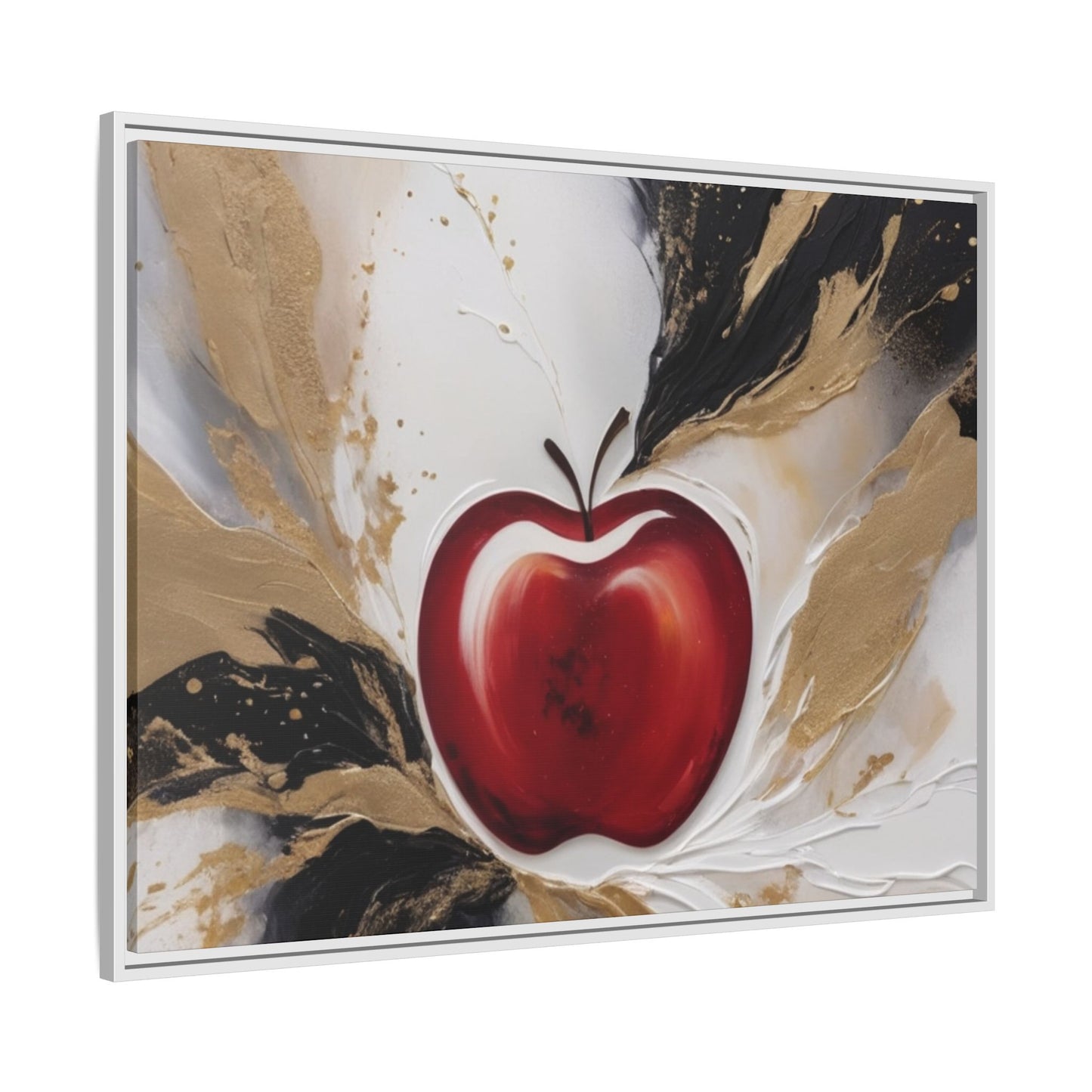 Elegant Apple Canvas Art Print - Framed Wall Decor