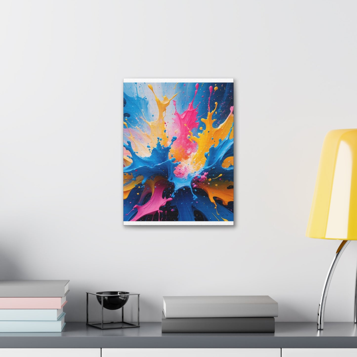 Vibrant Abstract Canvas Art - Colorful Splash Wall Decor