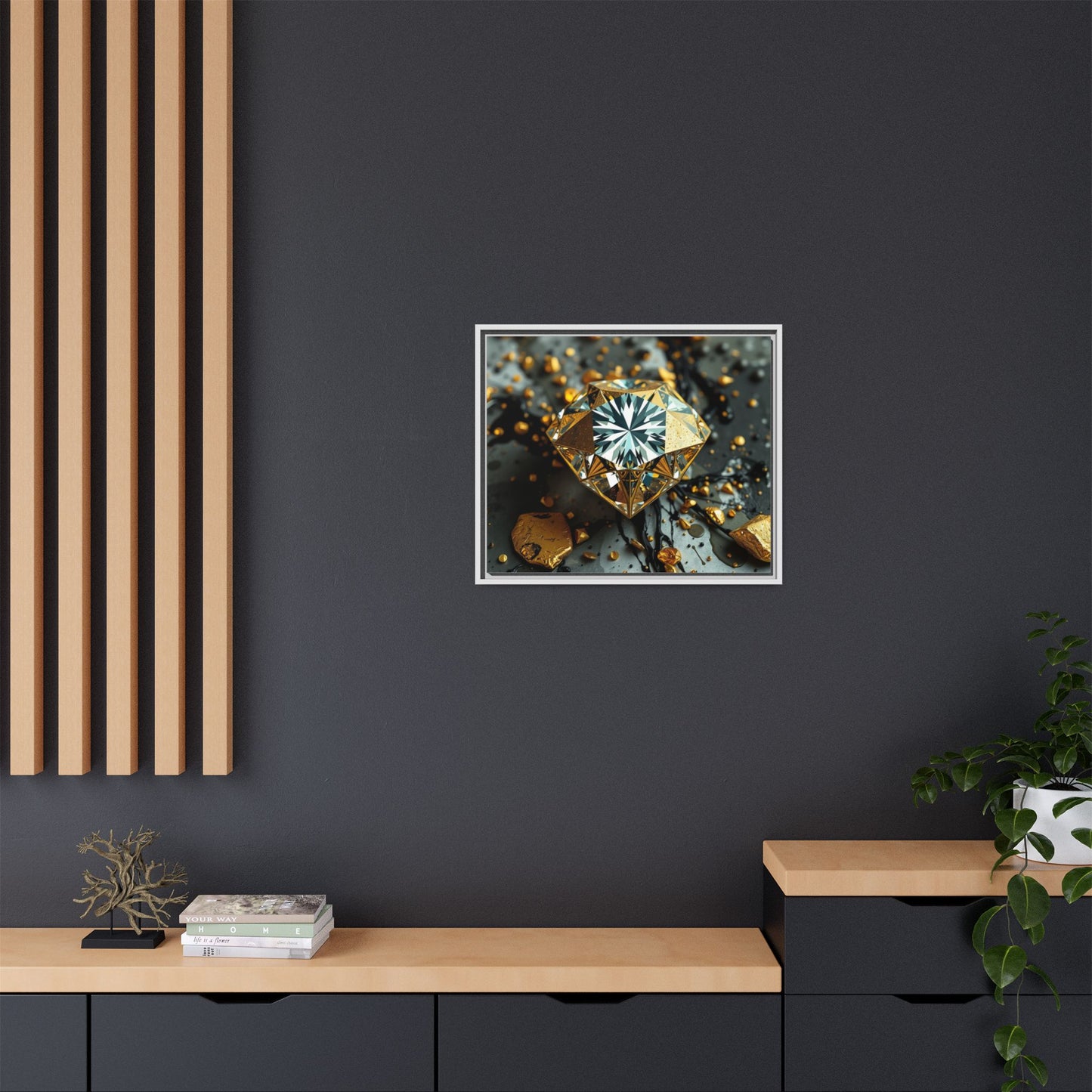Matte Canvas, Framed (Multi-color)