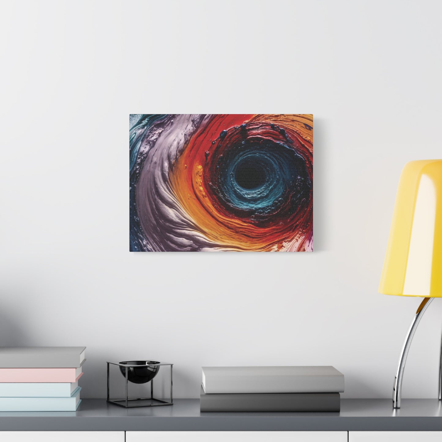Vibrant Abstract Wall Art Canvas - Swirling Colors