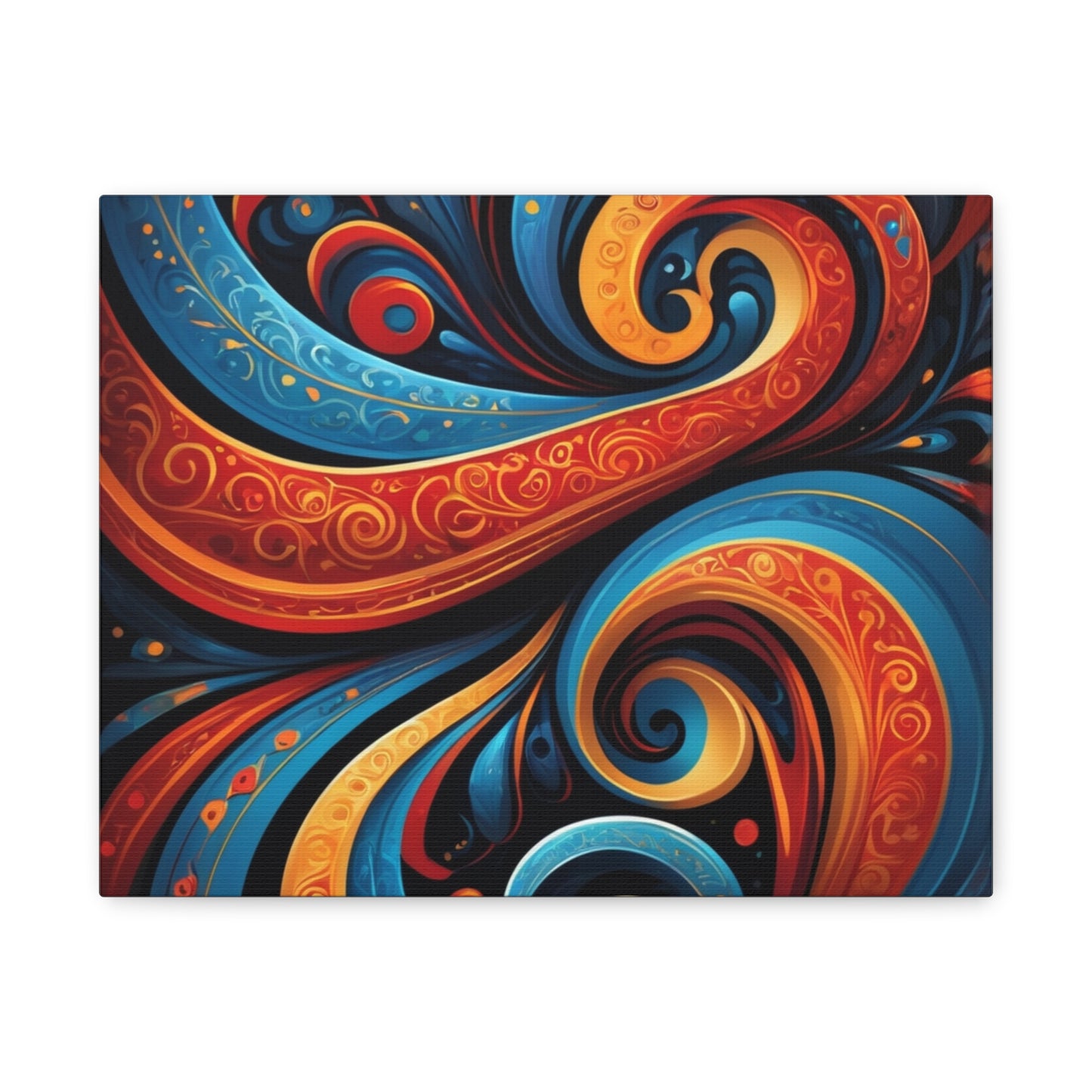 Vibrant Swirl Canvas Art - Colorful Abstract Wall Decor