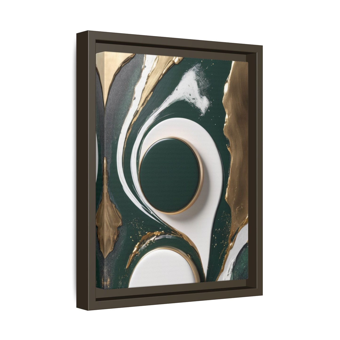 Elegant Abstract Framed Canvas Art - Modern Multi-Color Home Decor