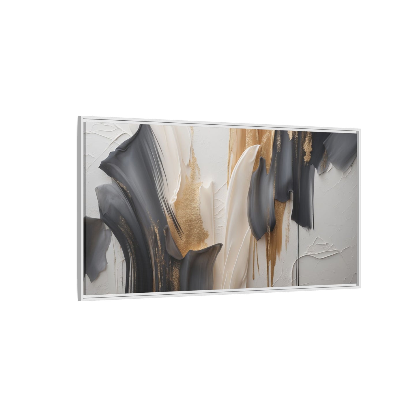 Abstract Multi-Color Framed Canvas Art - Modern Home Decor