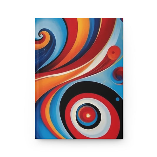 Vibrant Hardcover Journal - Colorful Abstract Design for Creative Minds