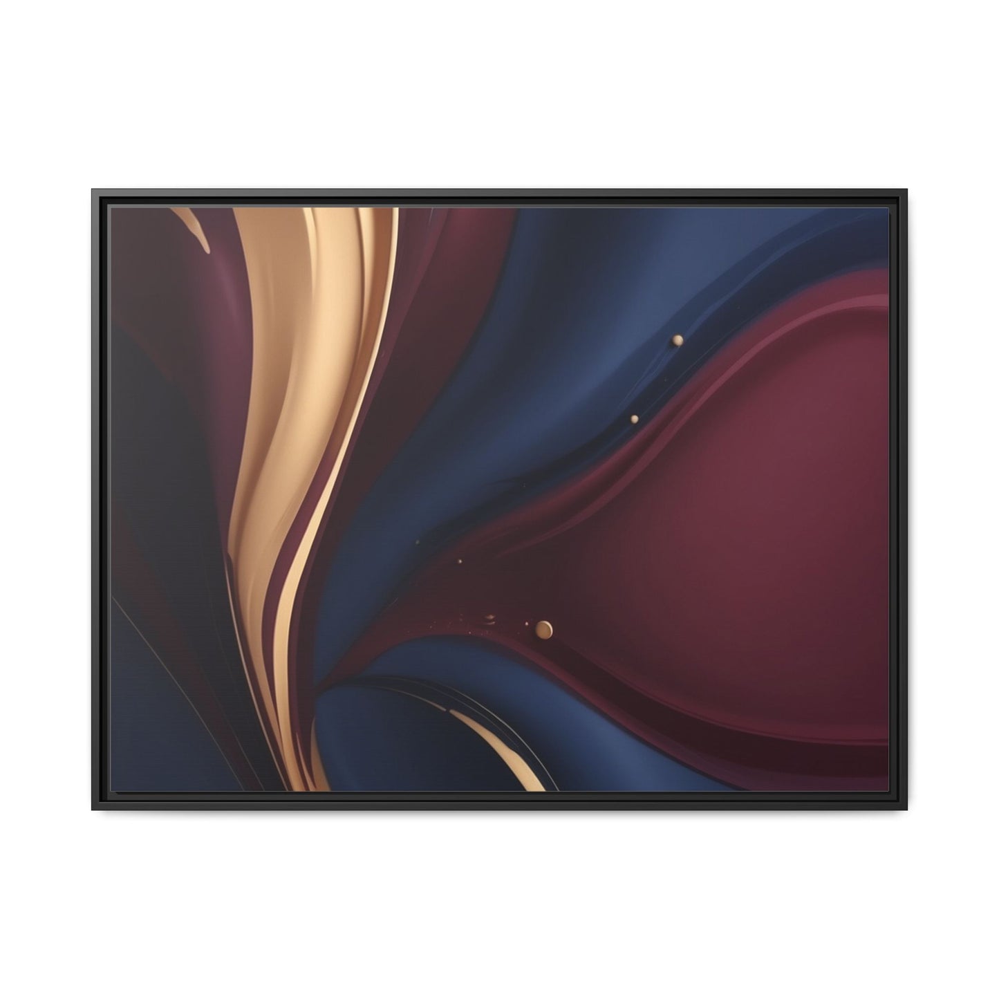Elegant Multi-Color Framed Canvas Art - Modern Abstract Wall Decor