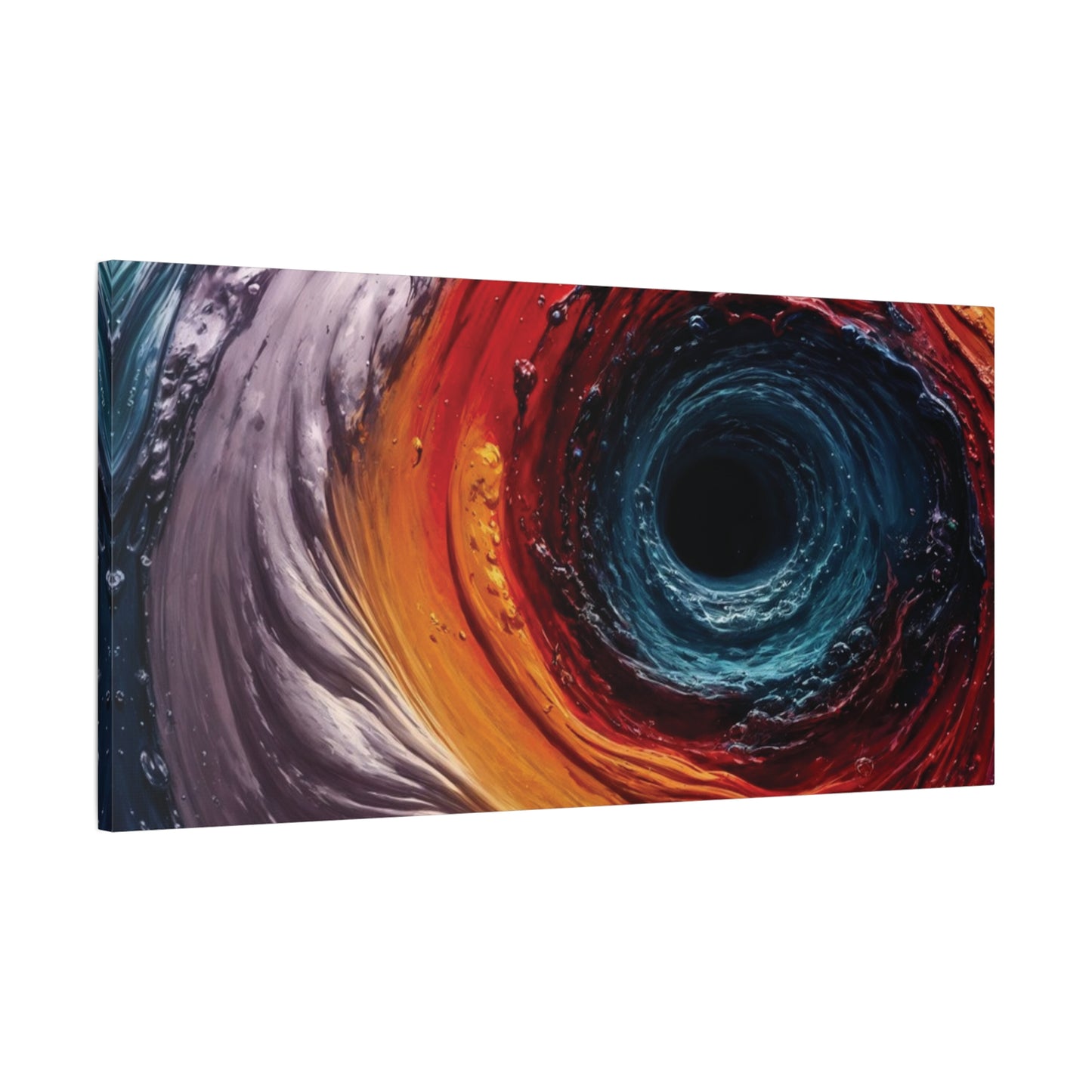 Vibrant Abstract Wall Art Canvas - Swirling Colors