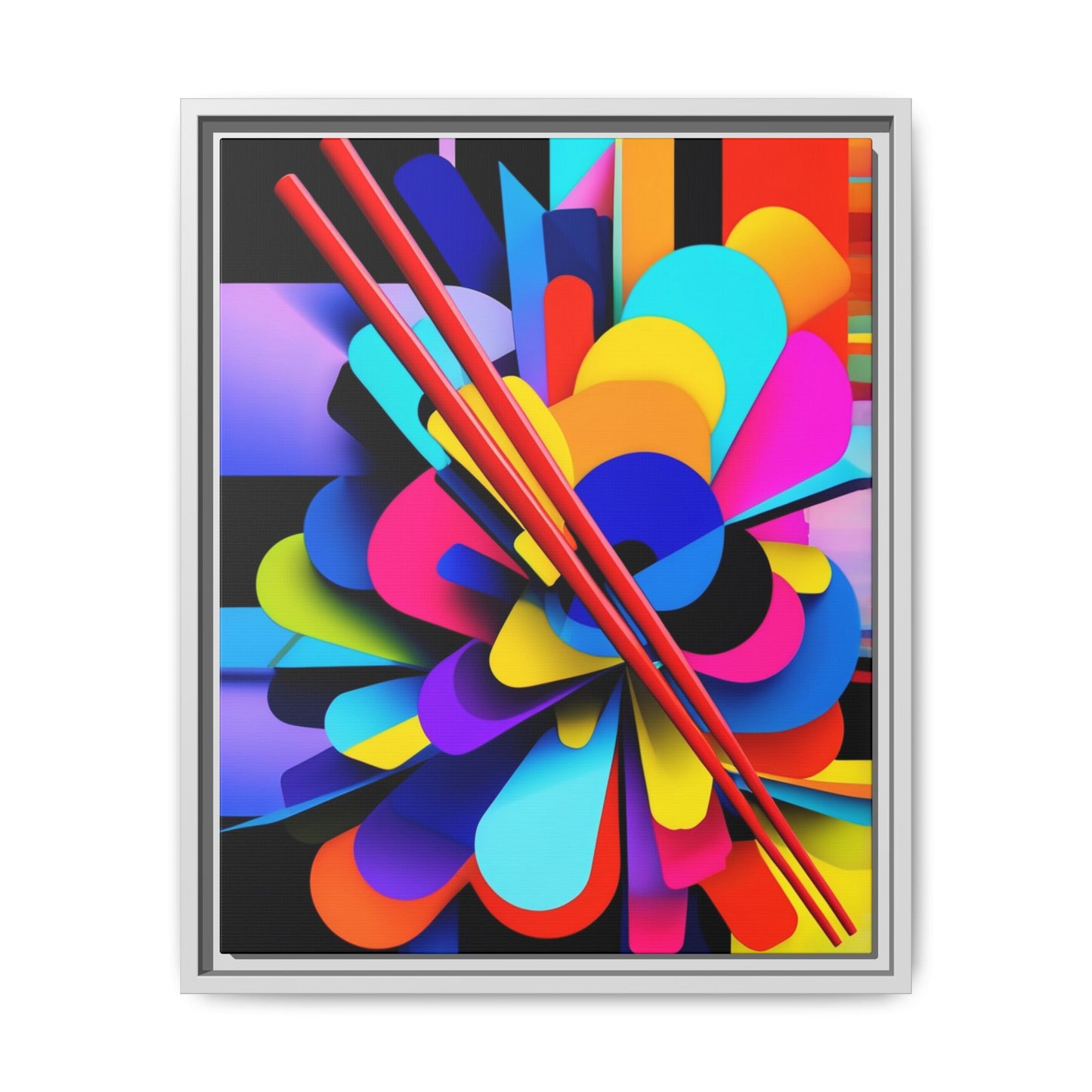 Matte Canvas, Framed (Multi-color)