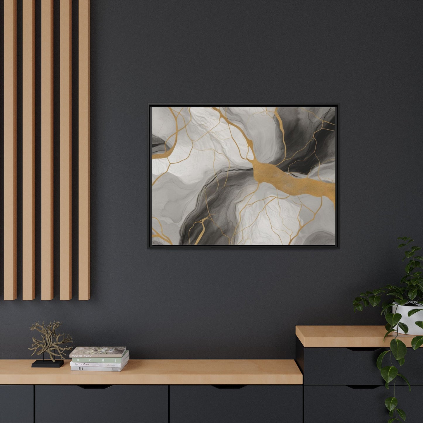 Matte Canvas, Framed (Multi-color)