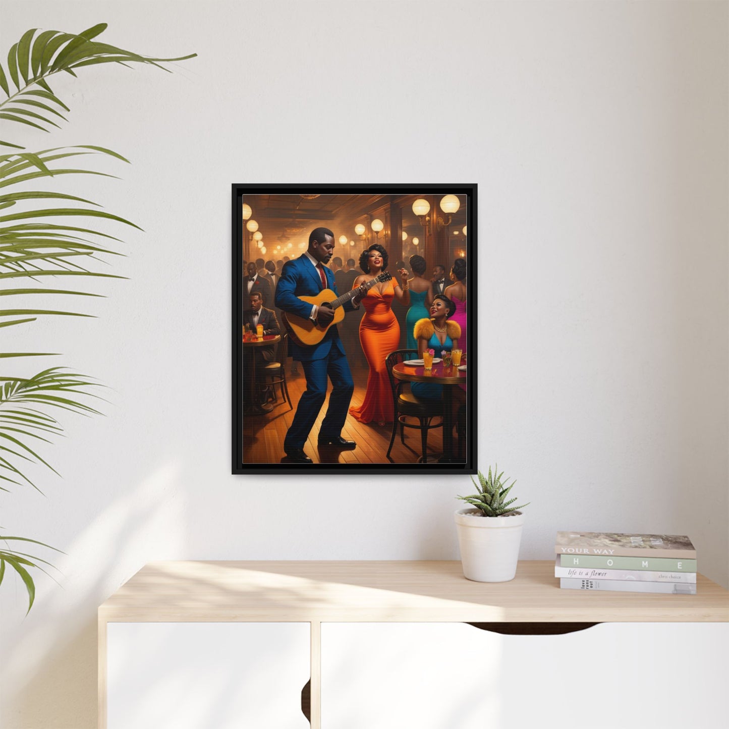 Matte Canvas, Framed (Multi-color)