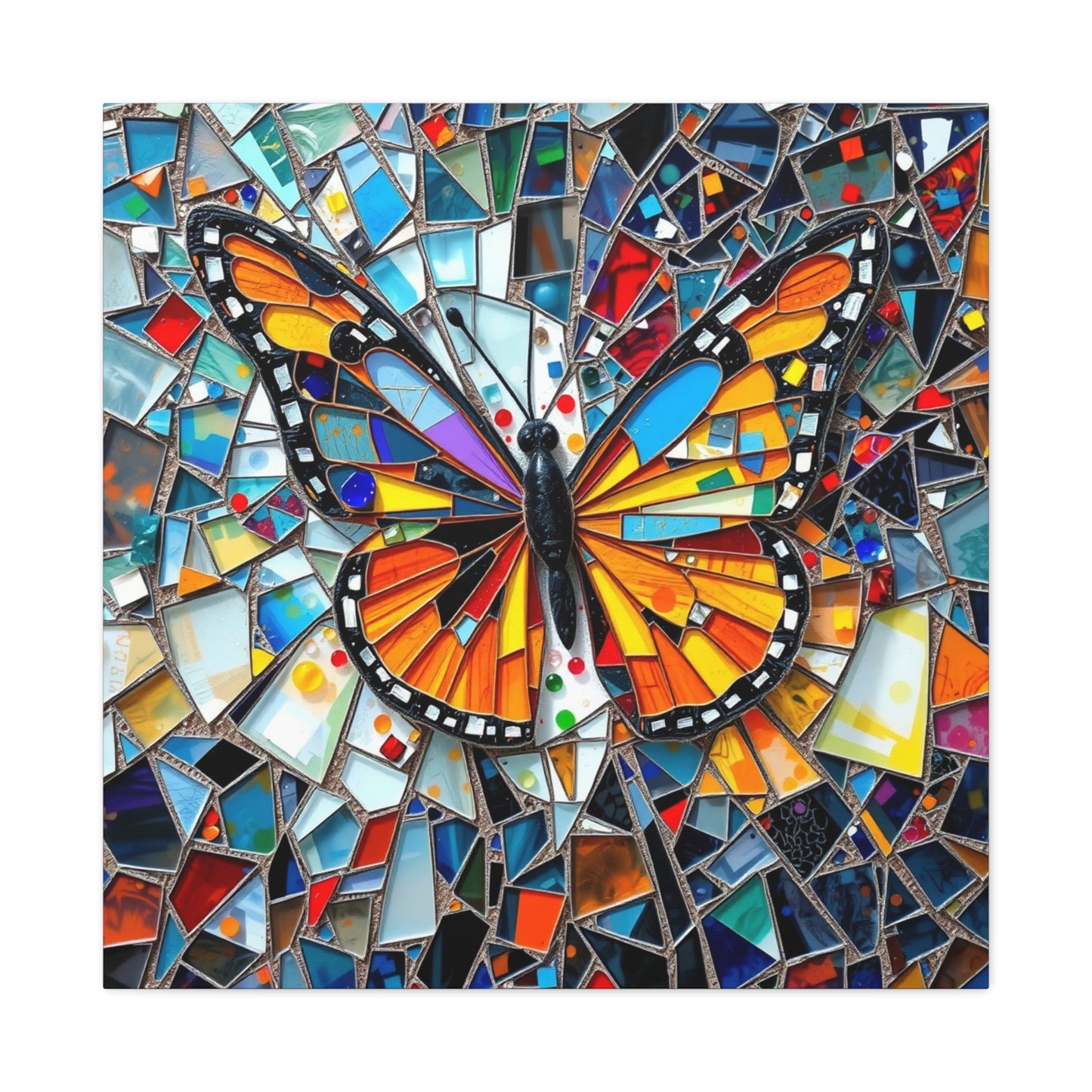 Wings of Renewal: Mosaic Butterfly Dream