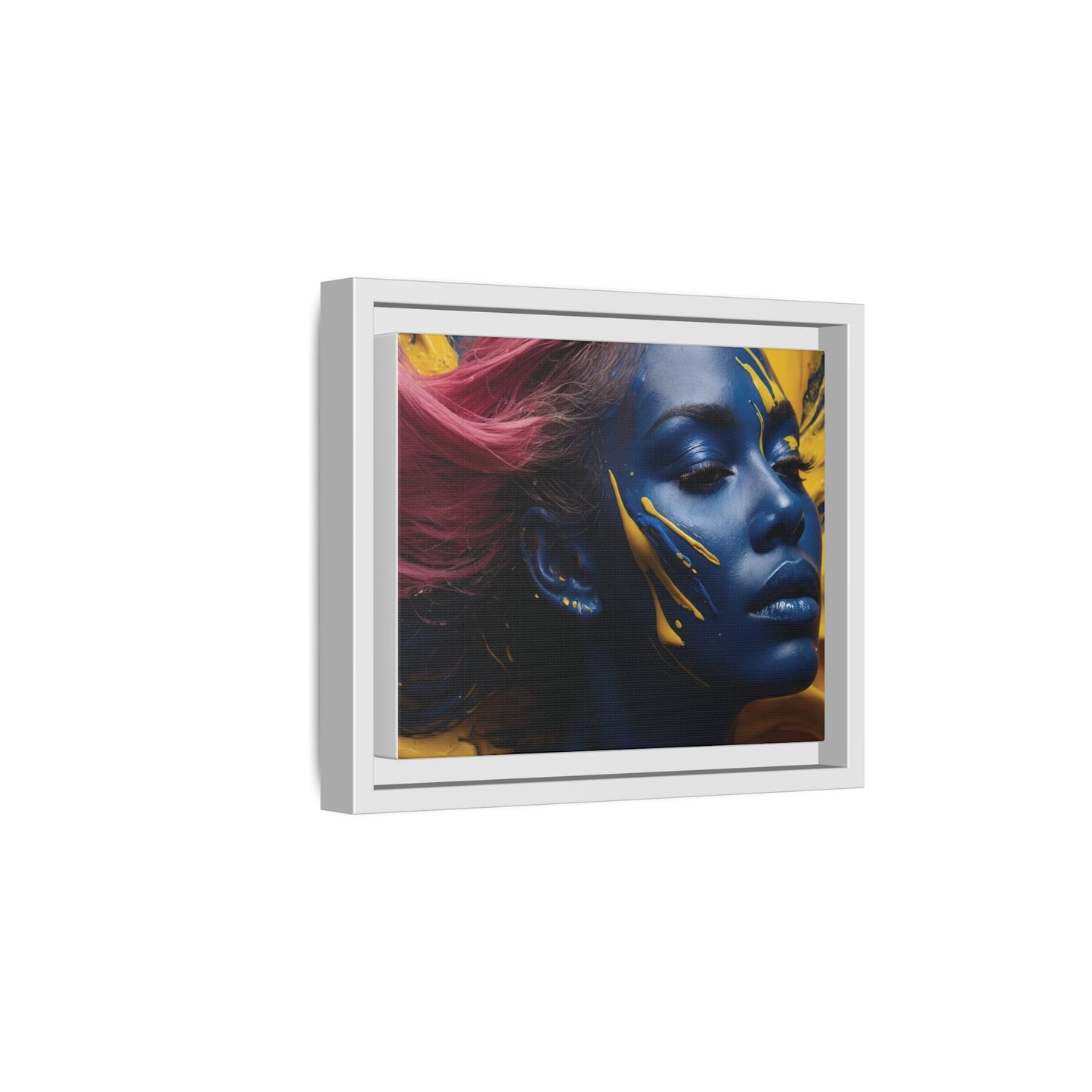 Vibrant Abstract Art Print - Multicolor Framed Canvas Wall Decor