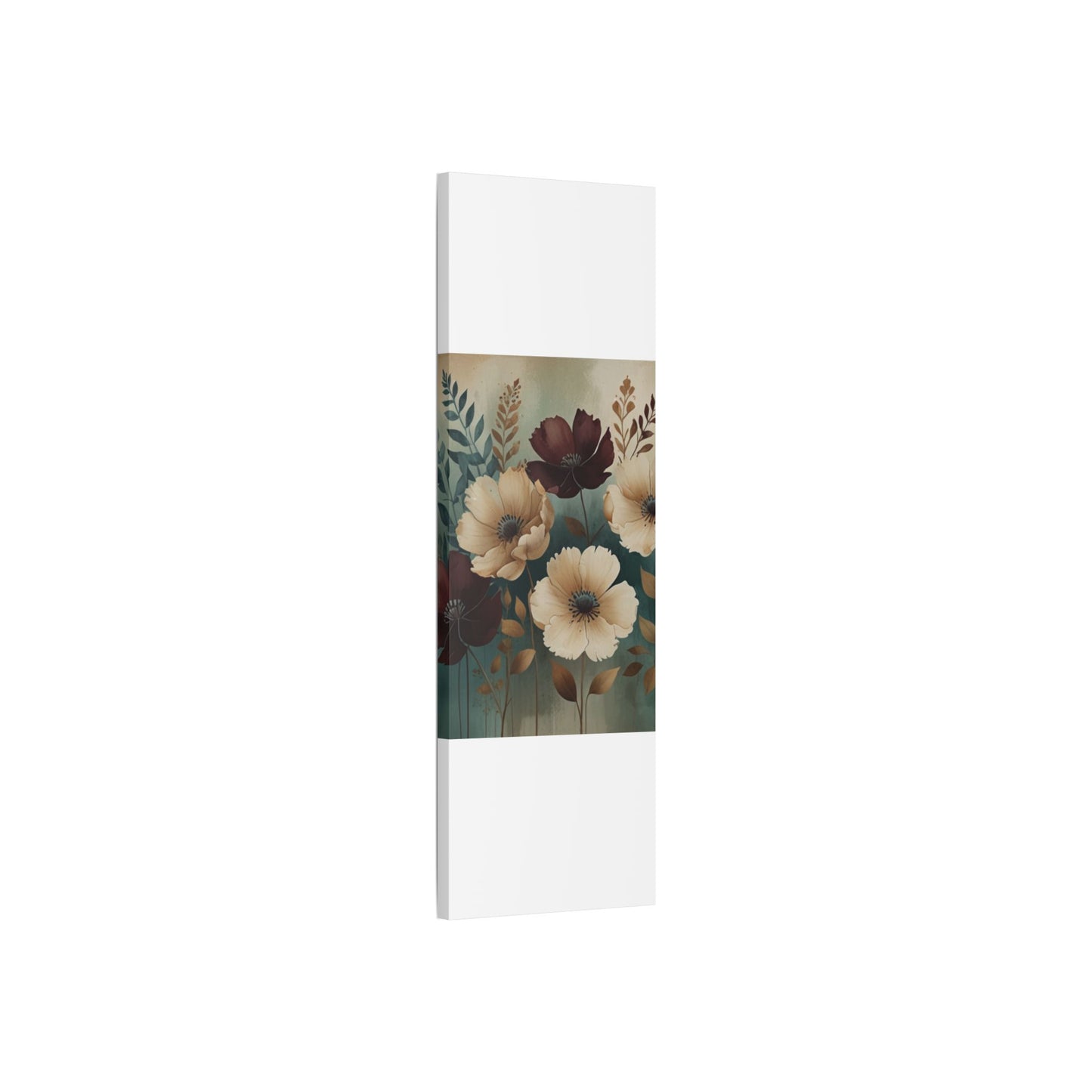 Floral Satin Canvas Art | Nature-Inspired Wall Décor