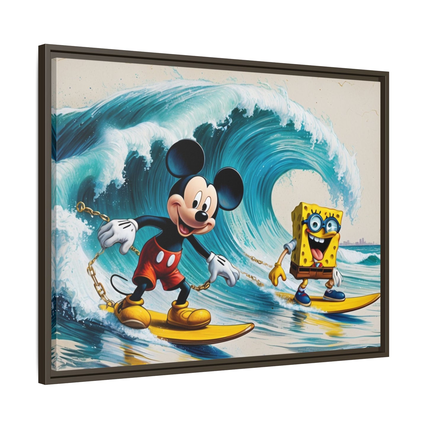Vibrant Framed Art Print - Bold Floral Fantasy