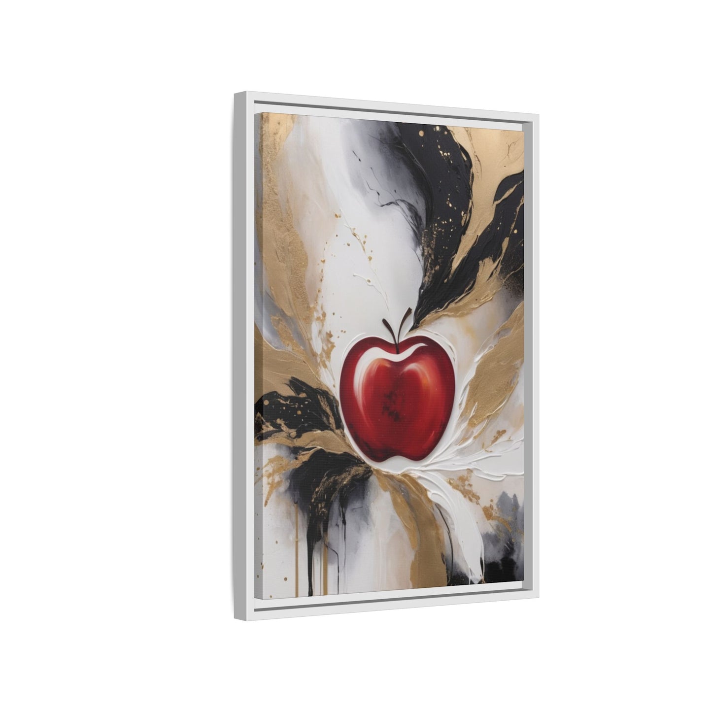 Elegant Apple Canvas Art Print - Framed Wall Decor