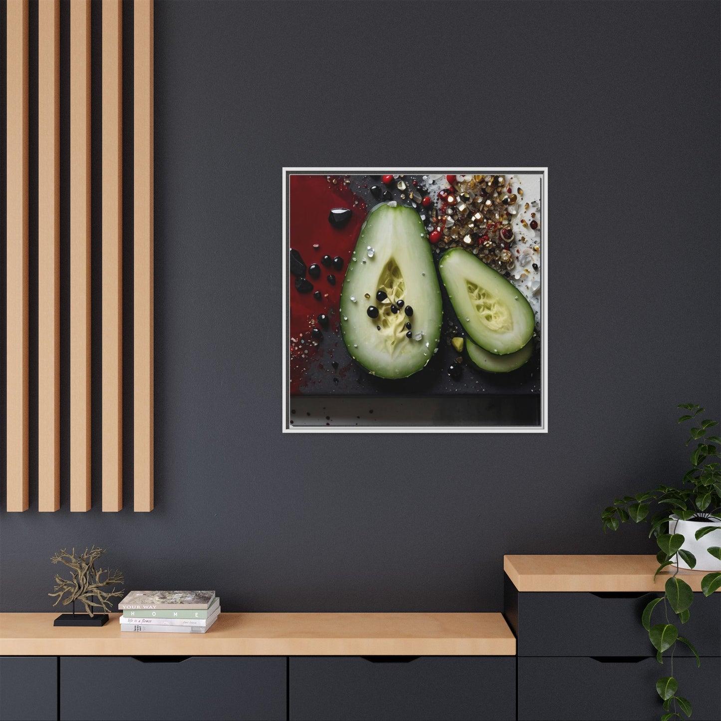 Matte Canvas, Framed (Multi-color)