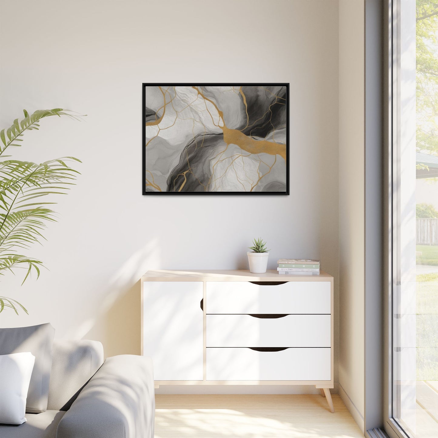 Matte Canvas, Framed (Multi-color)